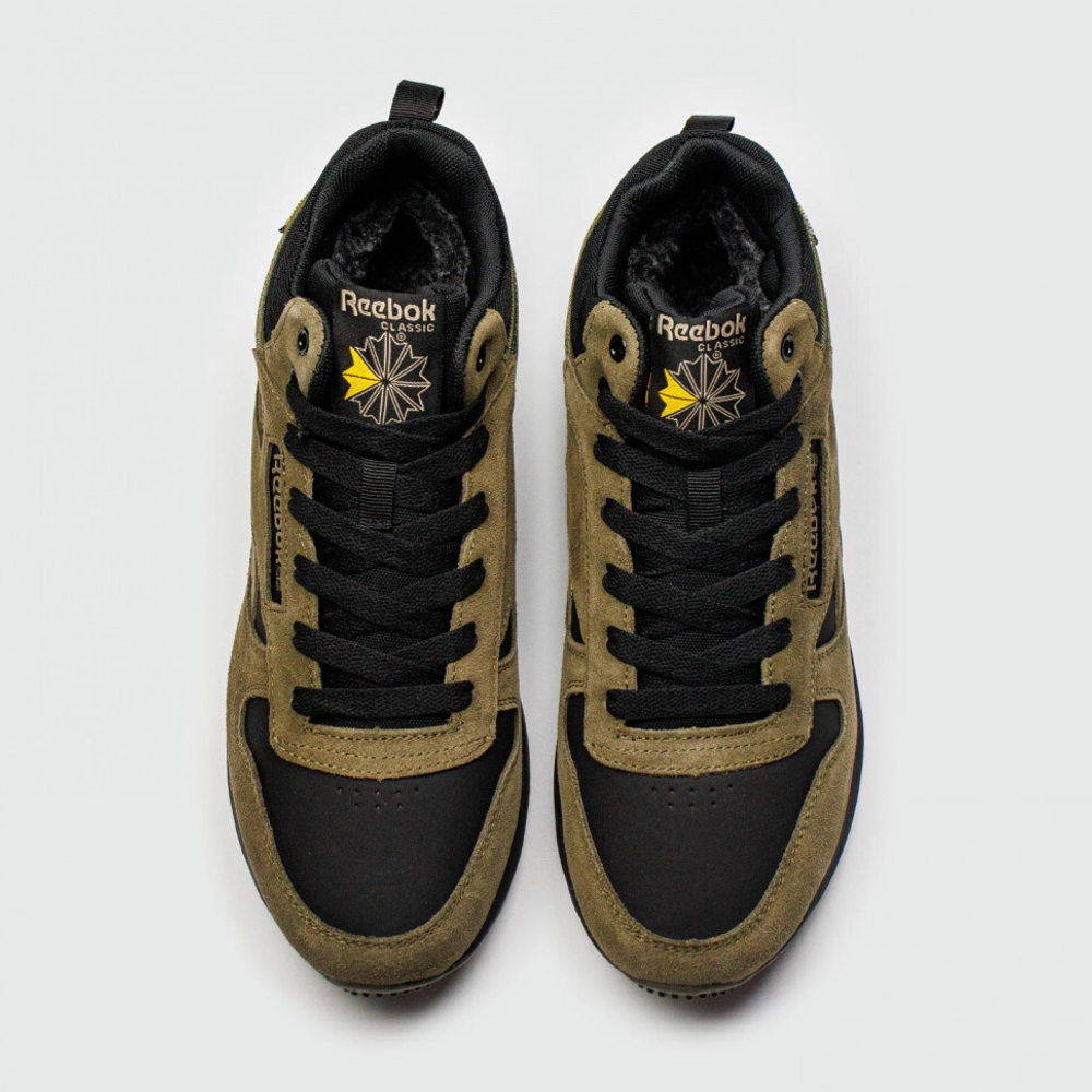 кроссовки Reebok Classic Utility Suede Olive / Black Winter