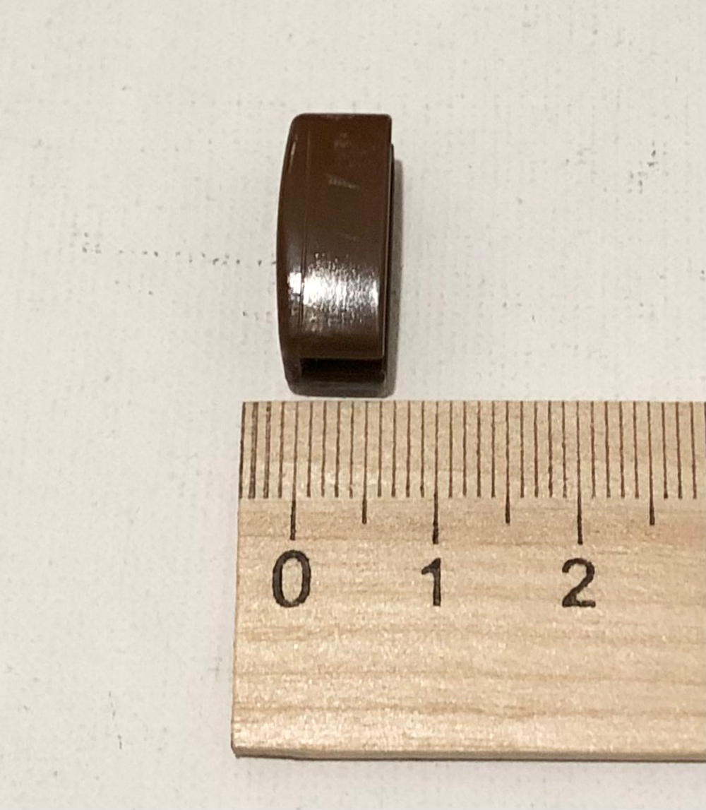 Заглушка нижнего утяжелителя-отвеса стального, цвет орех