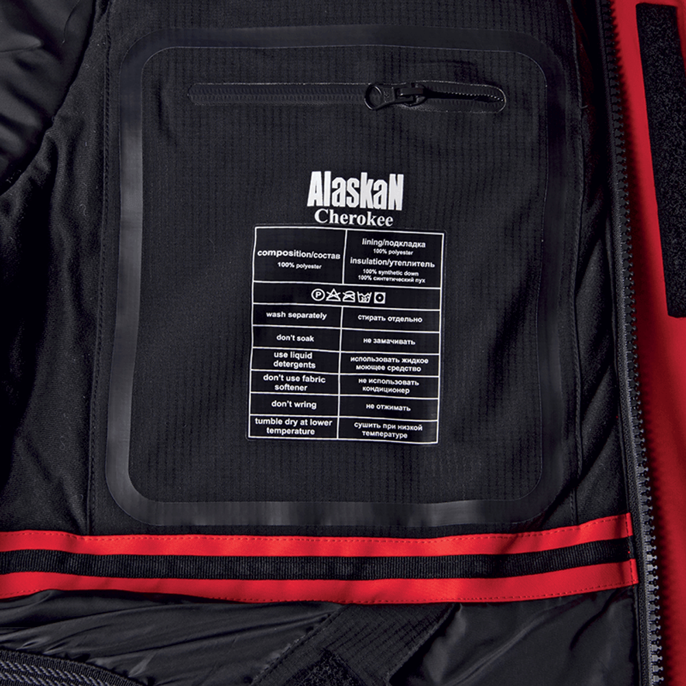 Костюм зимний Alaskan Cherokee поддерживающий, Красно-черный