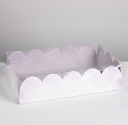Коробка подарочная с PVC-крышкой «Just for you», 20 × 30 × 8 см