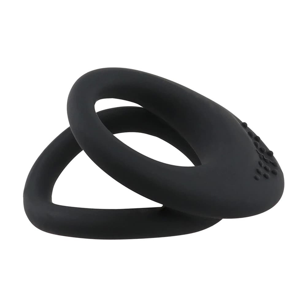 Кольцо эрекционное Incredible Duo черное