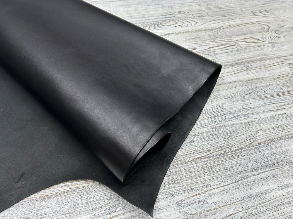 Virginia Nero (1,4-1,6 мм), цв. Черный, натуральная кожа