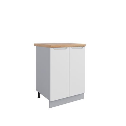 Кухня Модуль С 600 Тренто Белая кожа