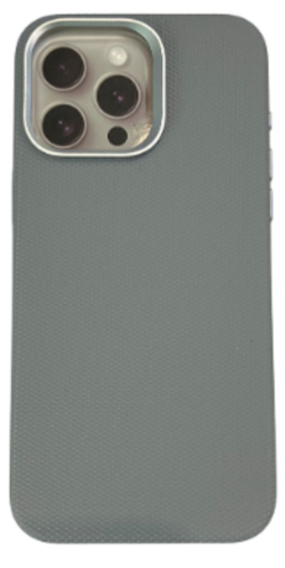 Чехол-накладка Puloka Solemn Magsafe для iPhone 15 Pro пластиковый/текстура (серый)