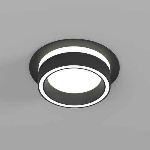 DK2100-BK Встраиваемый светильник NIKO, IP 20, до 15 Вт, GX53, LED, черный, акрил, алюминий