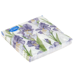 Салфетки бумажные 33*33 Лилия Магия ирисов, 2сл 20л