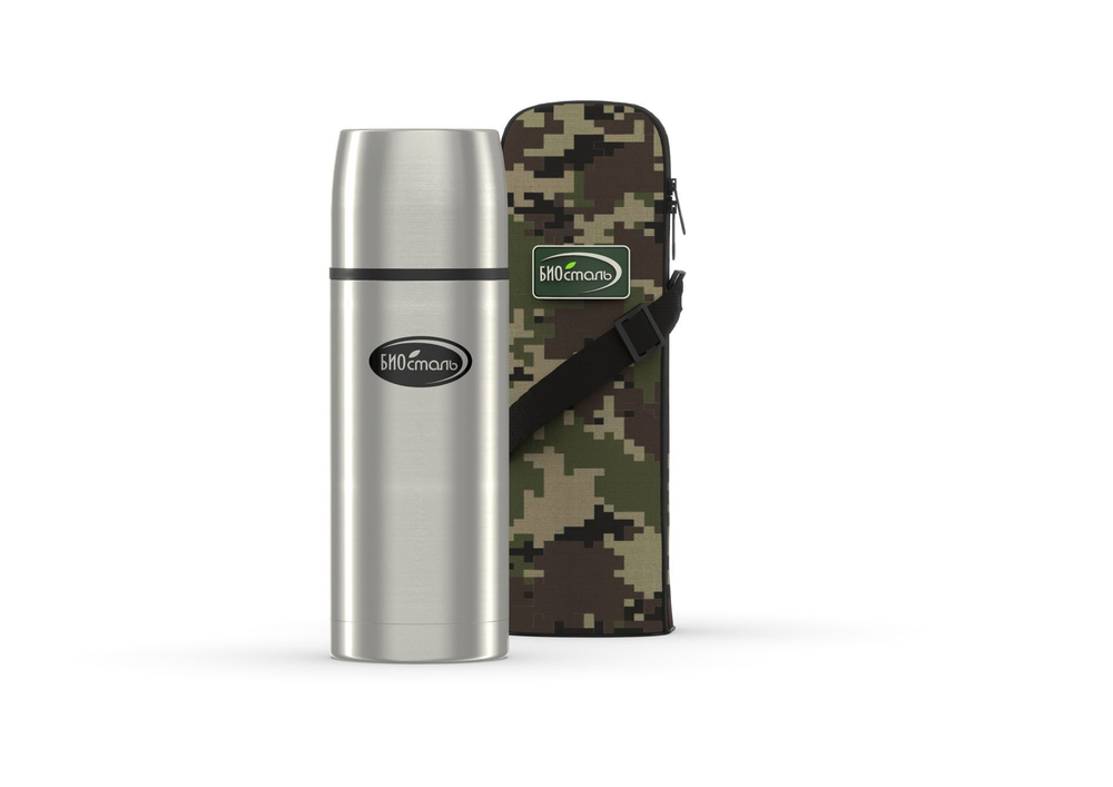 Термос Biostal Охота (0,75 литра) в чехле, стальной