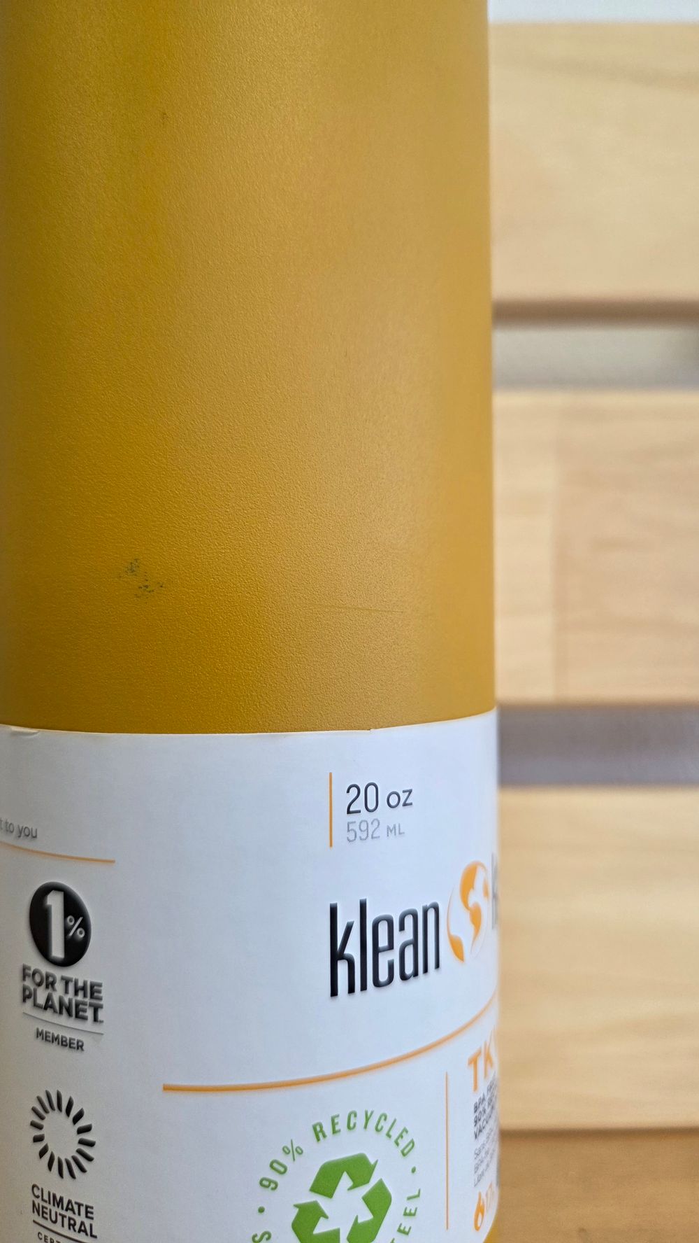 Термокружка Klean Kanteen TKWide Cafe Cap 20oz (592 мл) Marigold (мелкие потертости, царапины)