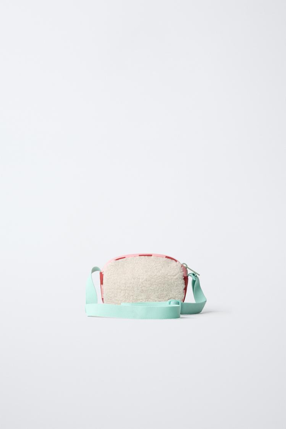 ZARA СУМКА ИЗ ИСКУССТВЕННОЙ ОВЧИНЫ MINNIE MOUSE © DISNEY, РОЗОВЫЙ