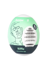 Яйцо мастурбатор Satisfyer Egg Single, рельеф Riffle