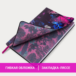 Блокнот А5 (143x210 мм) BRAUBERG VISTA "Tropicano" под кожу гибкий срез фольга 80 л. (2 штуки в упаковке)