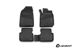 Коврики в салон для TOYOTA Fielder (E140), 2006-2012, правый руль без воздуховода, универсал, 4 шт. (полиуретан) ELEMENT48102210K