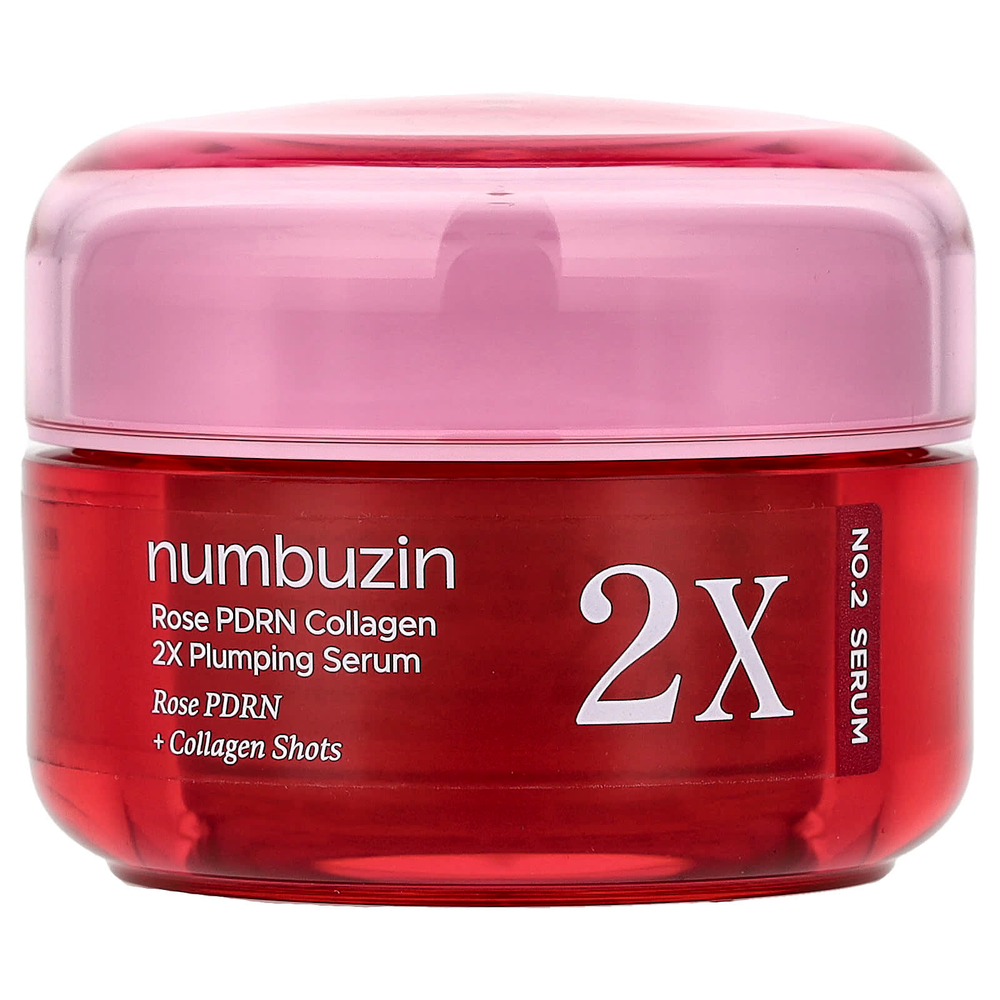 Numbuzin, No.2 Rose BDRN, сыворотка с коллагеном 2X для повышения упругости, 30 мл (1,01 жидк. унции)