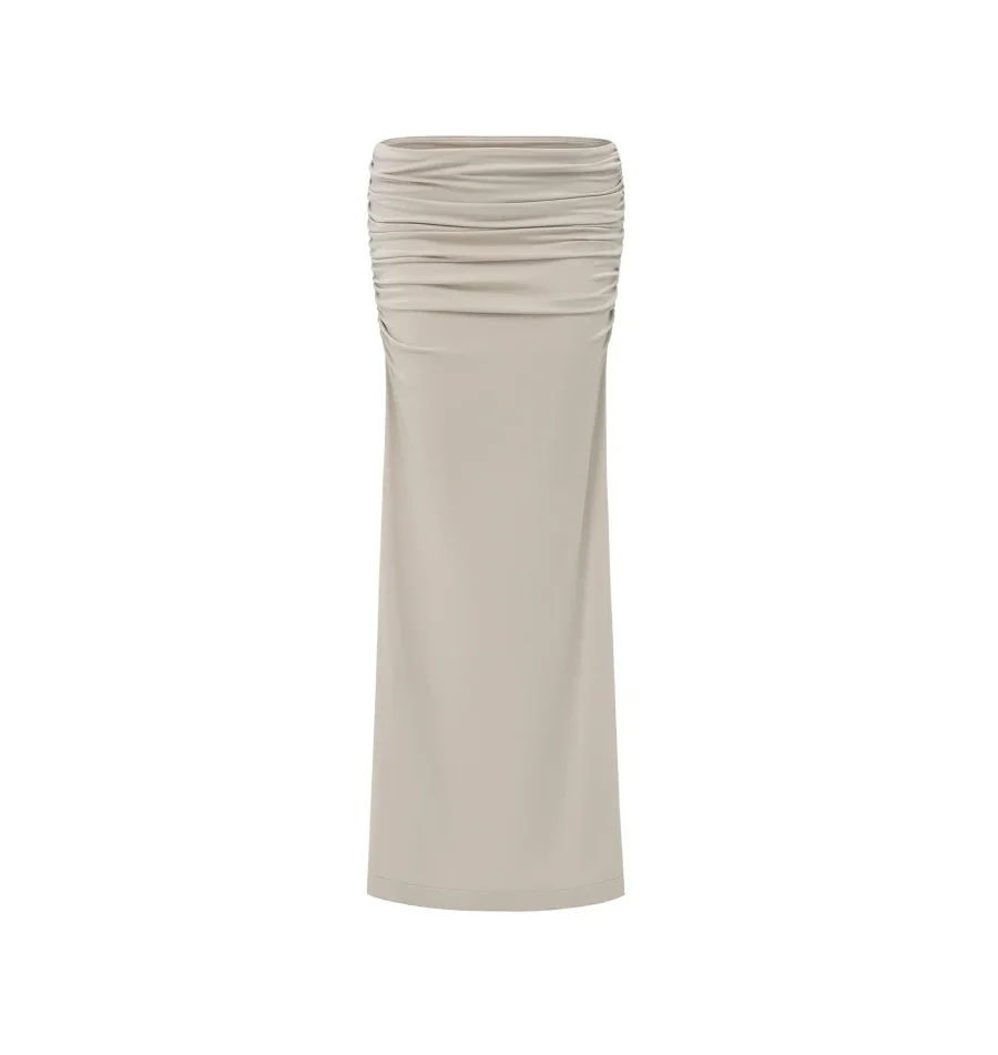 Юбка серая макси