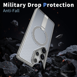 Прозрачный чехол Mesh Pro Magnetic Case для Samsung Galaxy S22 Ultra