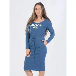 Платье женское, размер 42, цвет индиго