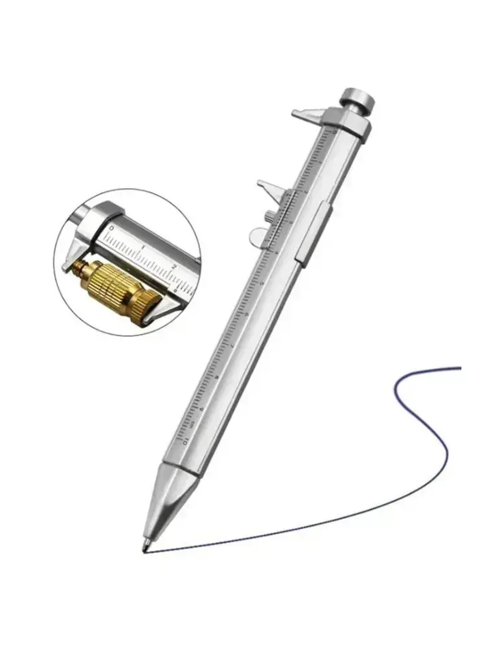 10 шт. многофункциональная гелевая ручка 1,0 мм штангенциркуль роликовый шариковый канцелярский шариковые ручки синего цвета