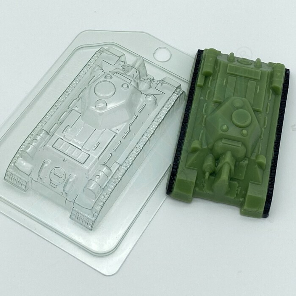 Пластиковая форма для шоколада Танк Т-34