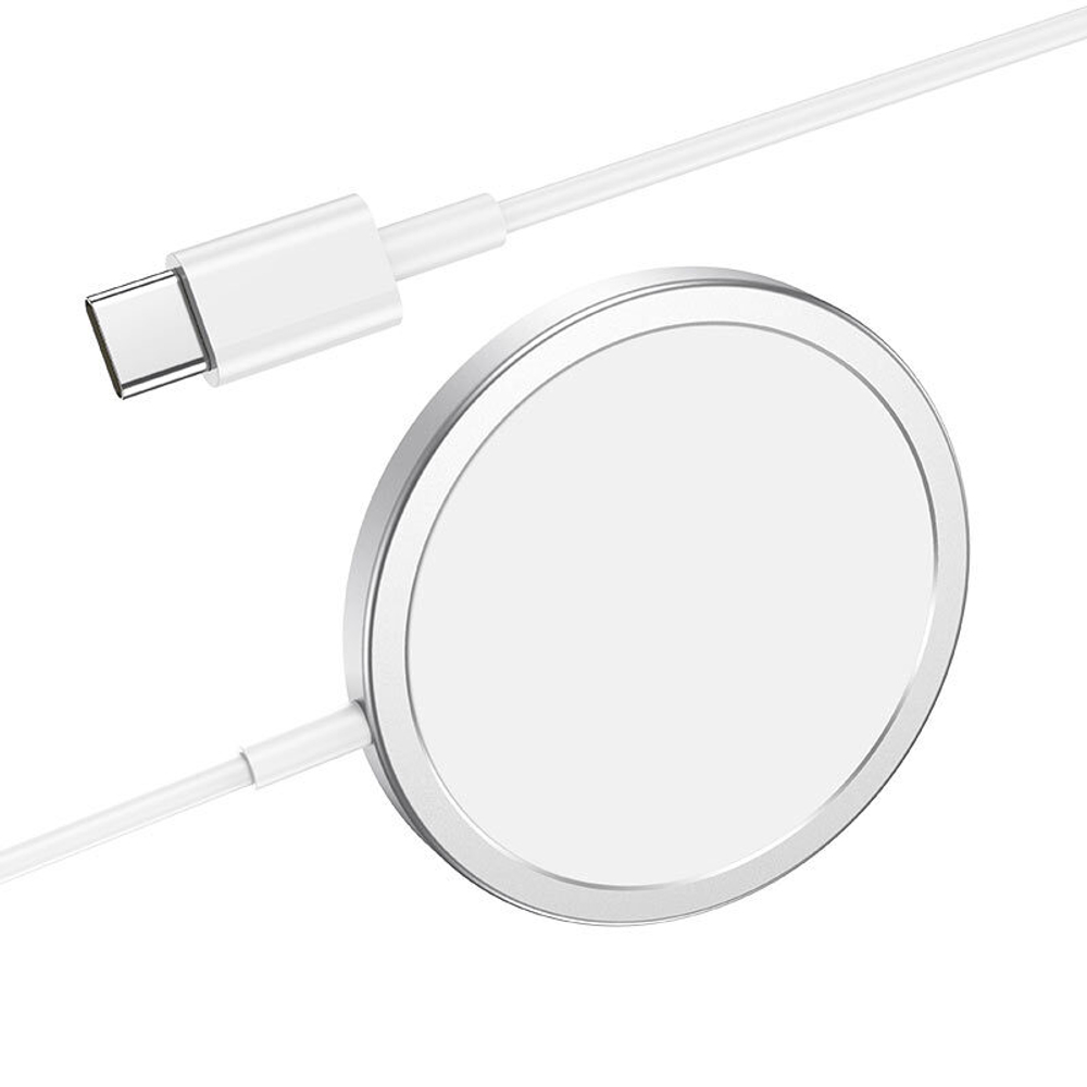 Беспроводная зарядка HOCO CW30 Pro магнитное 15W (белый)