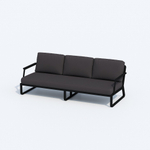 Лаунж зона Ideal Patio ЭСТИВО с трехместным диваном - антрацит