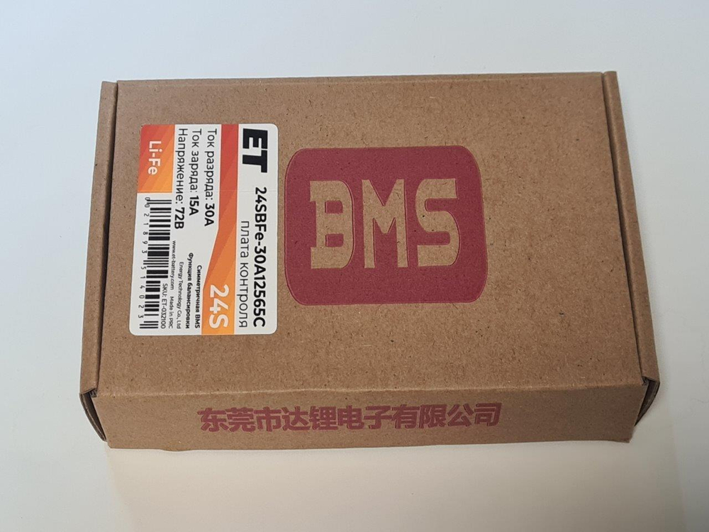 Плата контроля BMS LiFePO4 24S 72V 30A