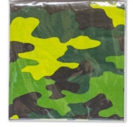 Салфетки "Камуфляж" 33 см 12 шт