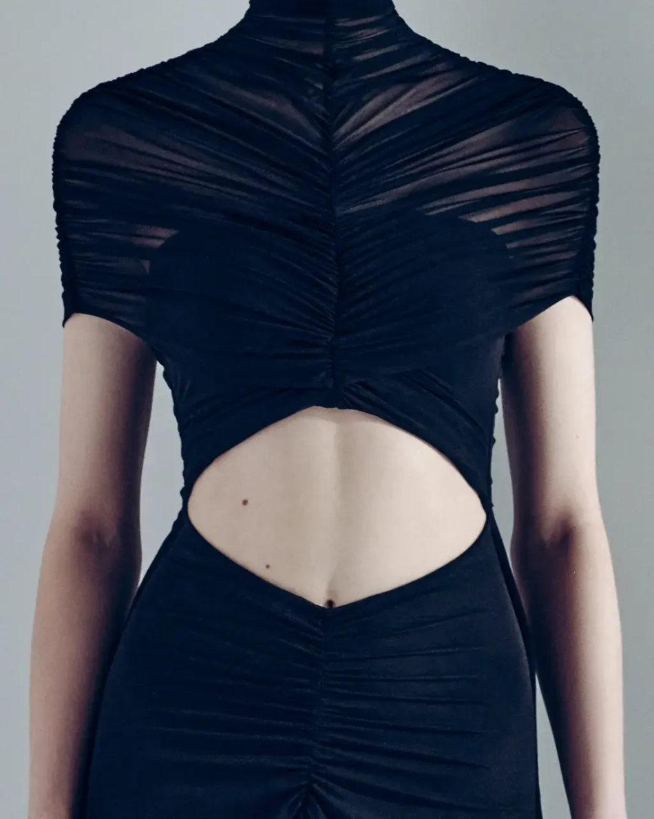 Платье из сетки