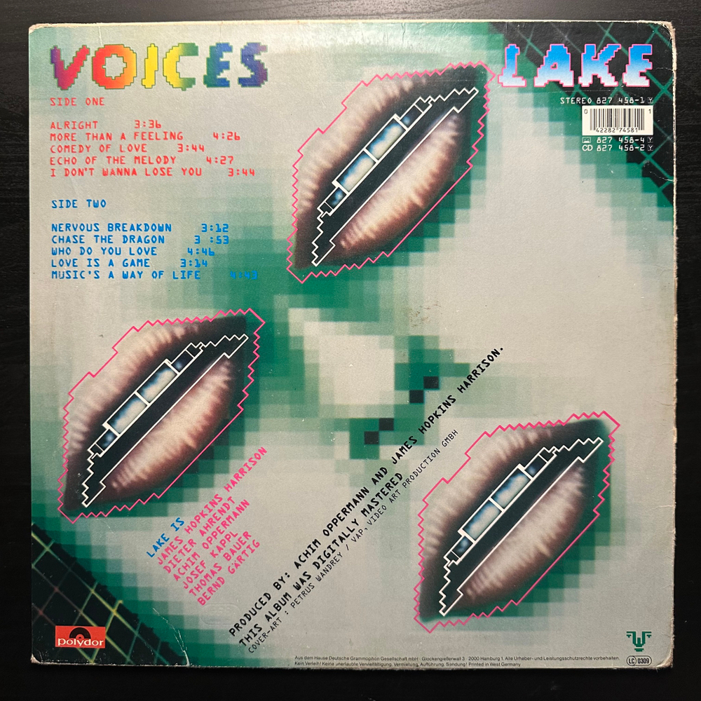Lake- Voices (Германия 1985г.)