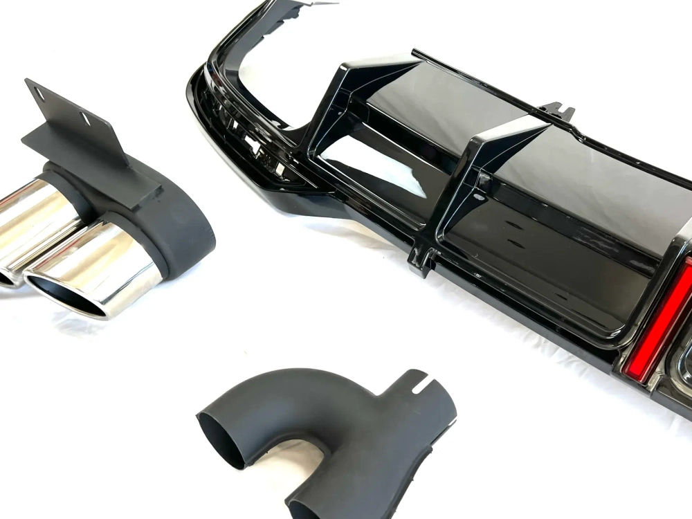 Диффузор c насадками на выхлоп в стиле RS5 для AUDI A5 2020 - 2022 Ауди обвес