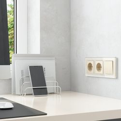 Выключатель одноклавишный с подсветкой без рамки Werkel айвори матовый W1110162