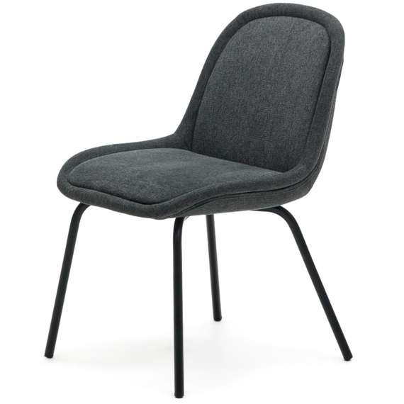 Стул Aimin, серый шенилл с черными ножками