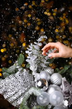 Композиция в кашпо Зимний узор