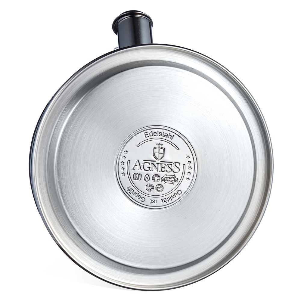 ЧАЙНИК AGNESS СО СВИСТКОМ 2,7Л, ТЕРМОАККУМУЛИРУЮЩЕЕ ДНО, 304 СТАЛЬ, ИНДУКЦИЯ