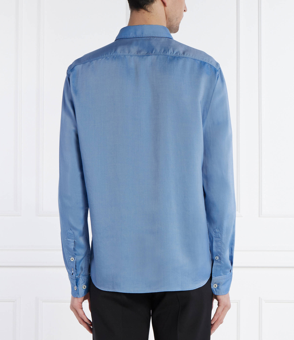 Рубашка S-LIAM BOSS BLACK - голубой(50513378)