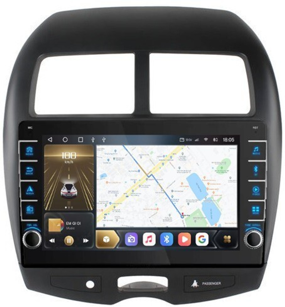 Магнитола для Mitsubishi ASX, Peugeot 4008, Citroen C4 Aircross 2010-2016 - Carmedia OL-1631 (кнопки и крутилки), Android 12, TS10, CarPlay, 4G SIM-слот