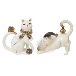 GAEM Фигурка декоративная "Кошка", L11 W5 H12 см, 2в.