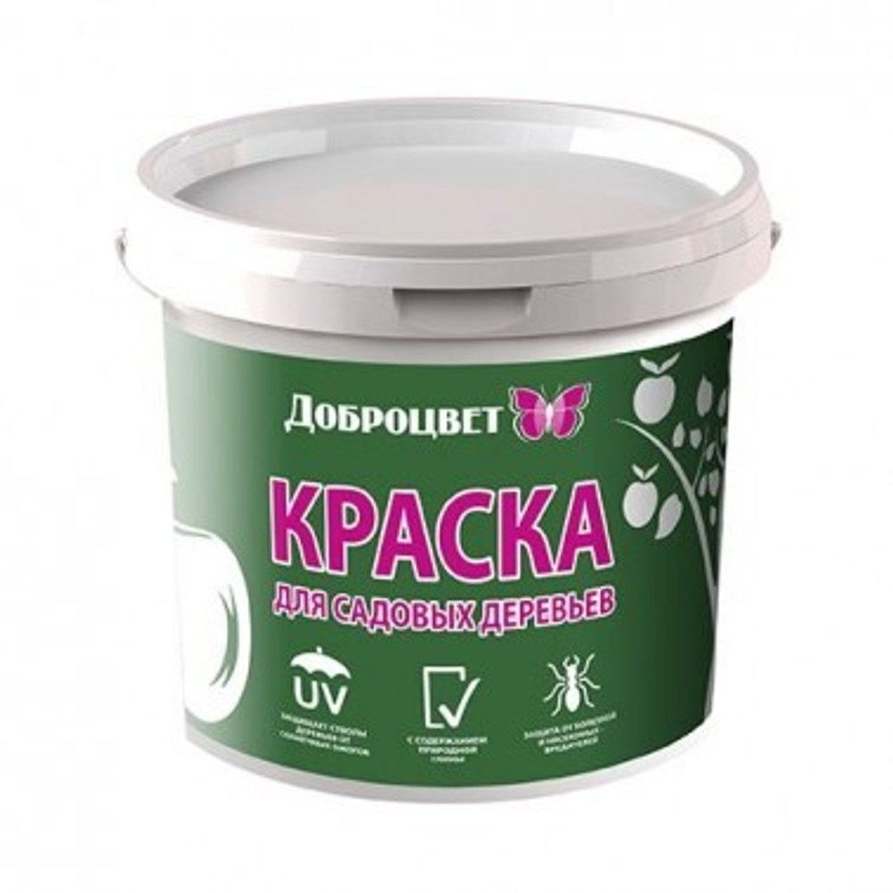 Краска для садовых деревьев Доброцвет 1,3кг ведро