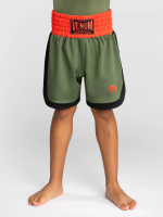 Шорты боксерские детские Venum Classic Army Green/Orange