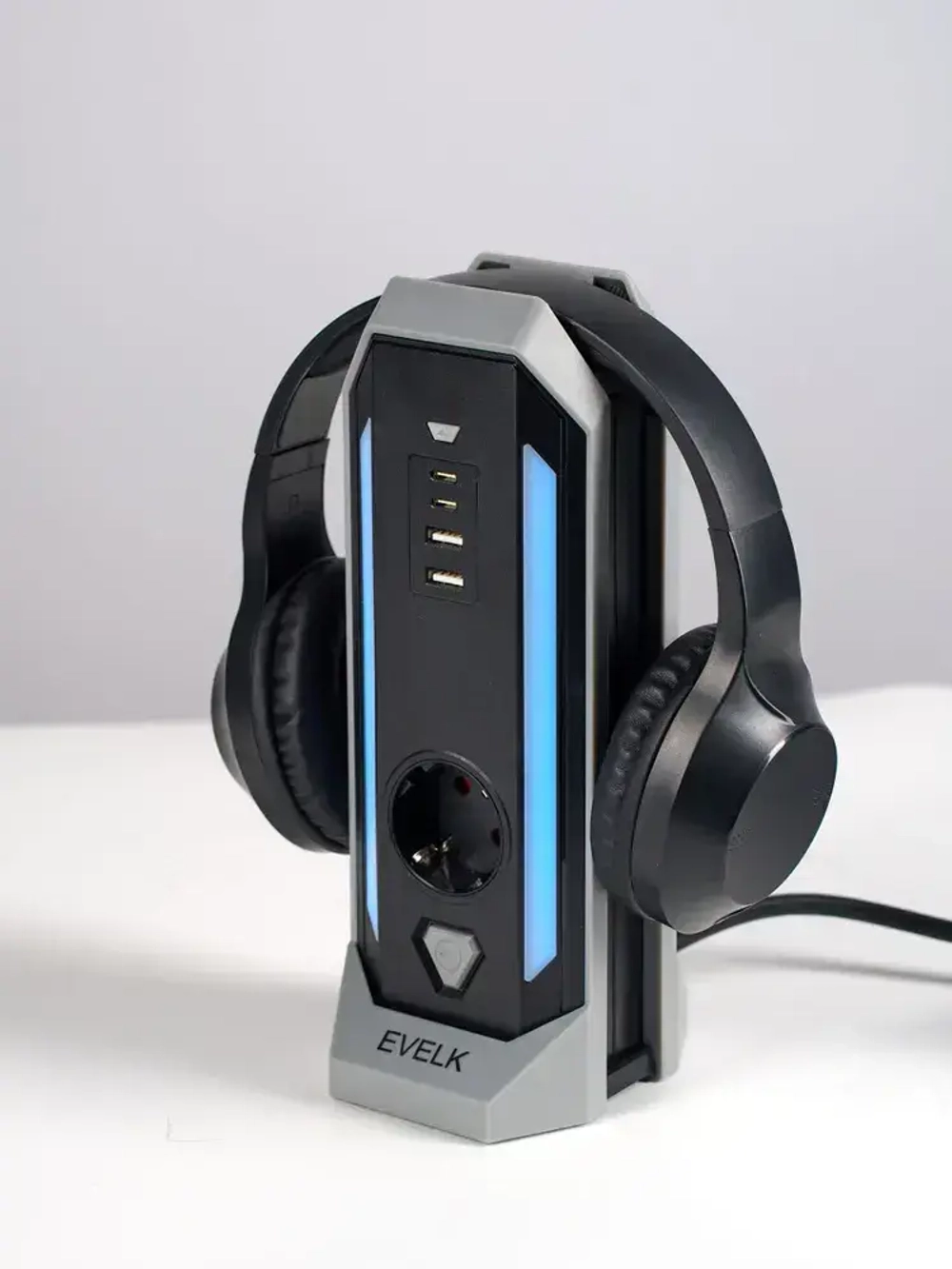 Вертикальный сетевой фильтр GAME TOWER EV-101, черный