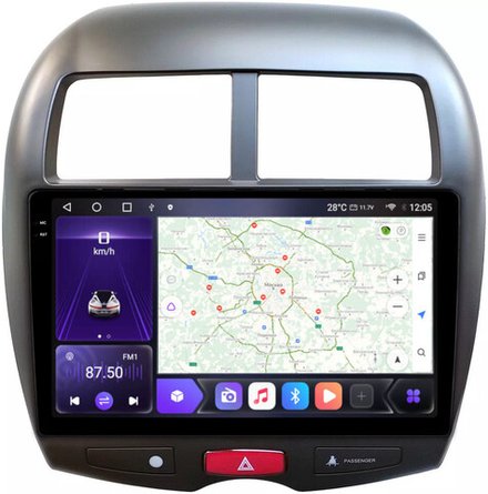 Магнитола для Mitsubishi ASX, Peugeot 4008, Citroen C4 Aircross 2010-2016 - Carmedia OL-1631 QLed+2K, Android 12, ТОП процессор, CarPlay, SIM-слот