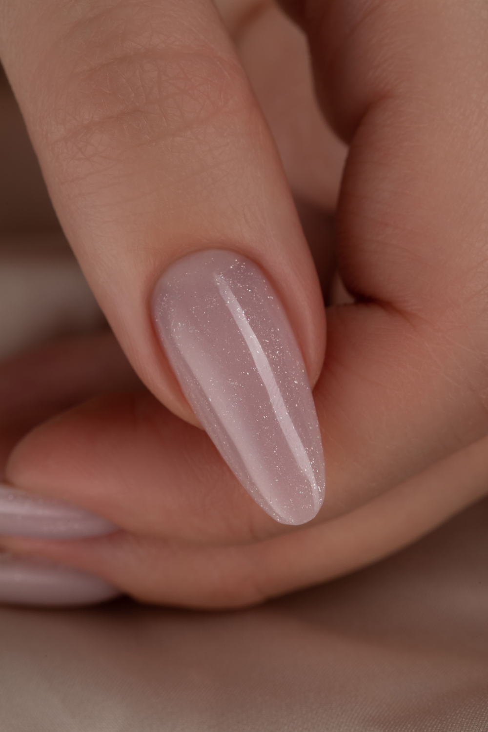 Monami Гель Nude Shine для моделирования ногтей нюдовый с шиммером,