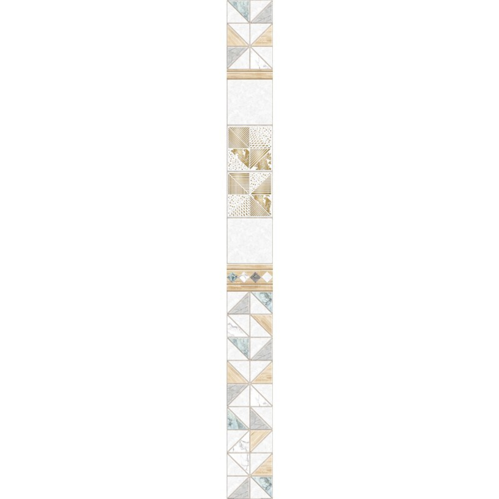 Панель ПВХ фотопечать с глиттером Марлена золото 2700х250мм