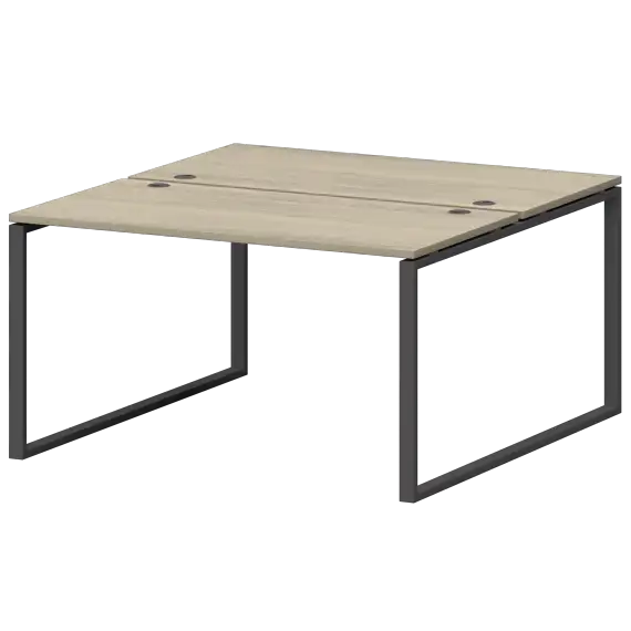 Бенч двойной на металлокаркасе СМС2-О-16К.149.Пр25  1600x1496x750 Смарт