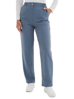 Брюки медицинские женские Тезис TZ325, на молнии и пуговице, красный, 50