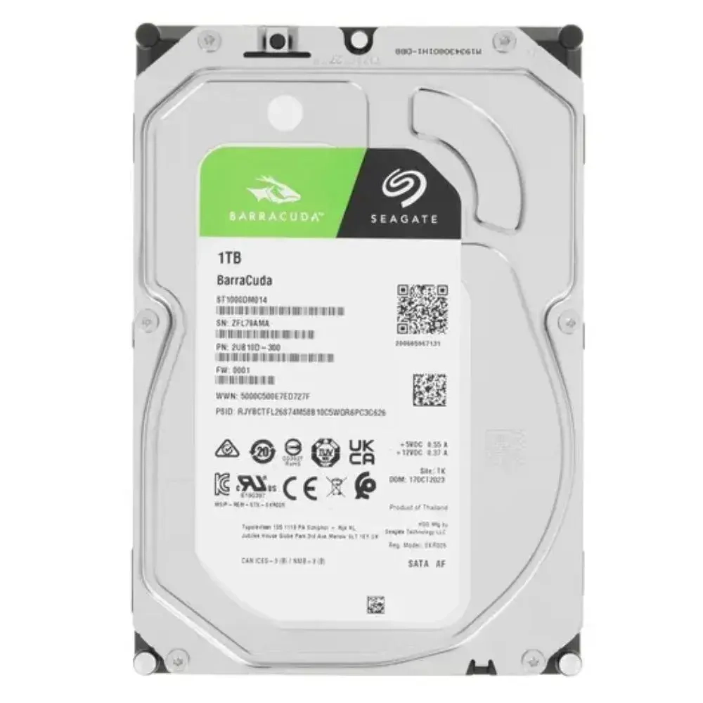Жёсткий диск HDD 1 Tb SATA 6Gb/s Seagate Barracuda ST1000DM014 3.5" 7200rpm 256Mb