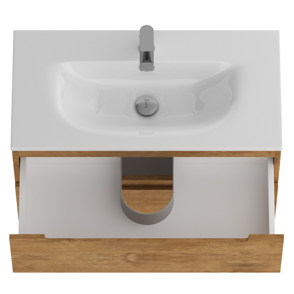 Тумба подвесная с раковиной ETNA39-800/390-2C-SO-RN-P+BB-8099-3-80