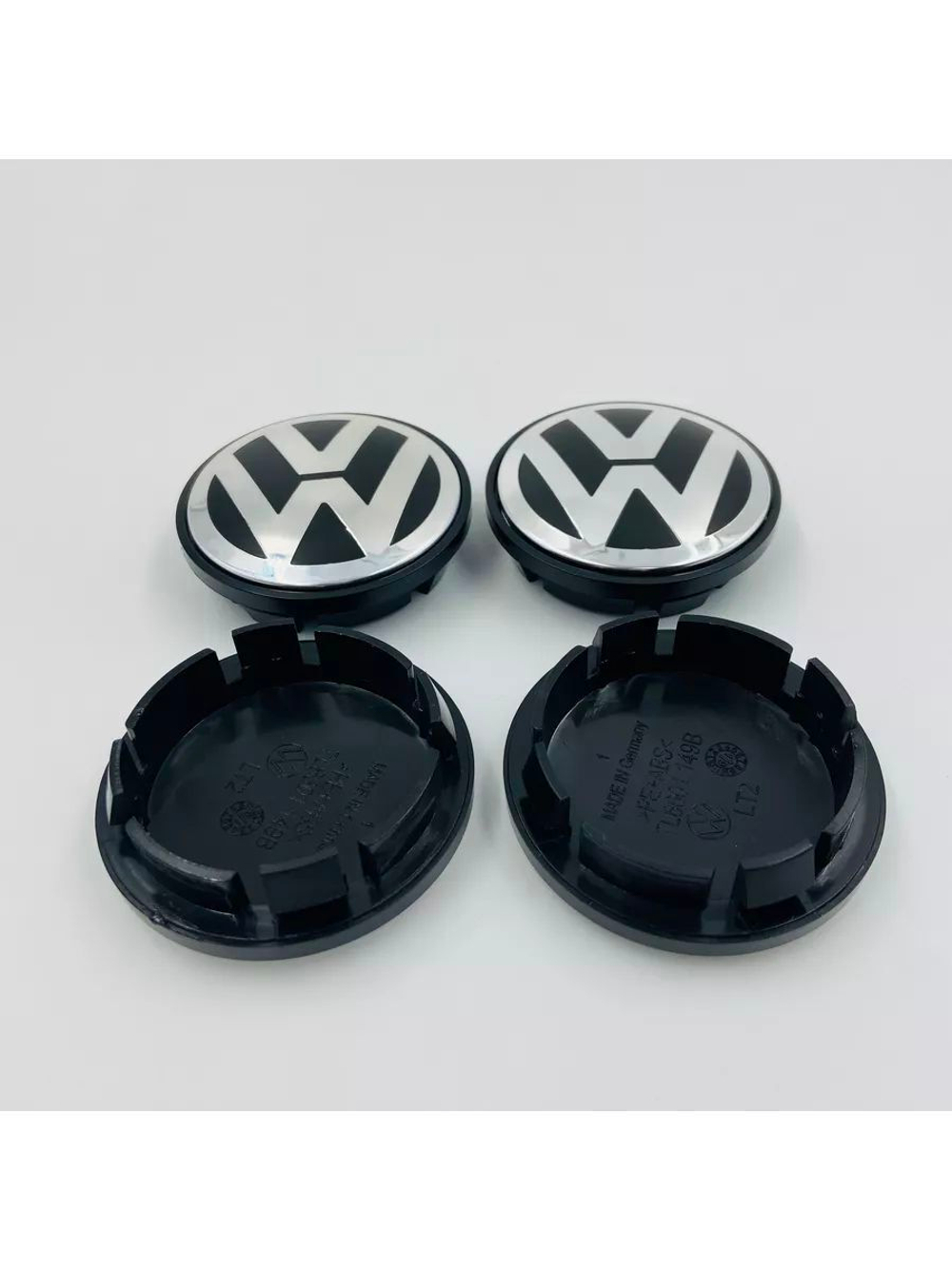 Колпачки на литые диски с эмблемой Volkswagen 69 мм 4 шт