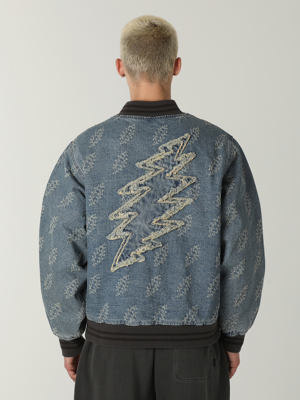 Бомбер Gd Lightning Denim Varsity Jacket