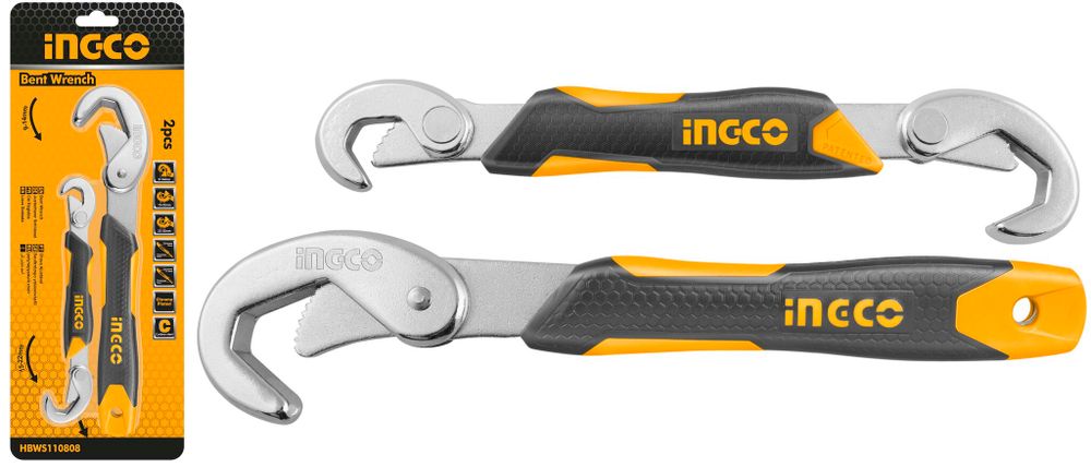 Ключи универсальные 2 шт. 9-14 мм, 15-22/23-32 мм INGCO HBWS110808