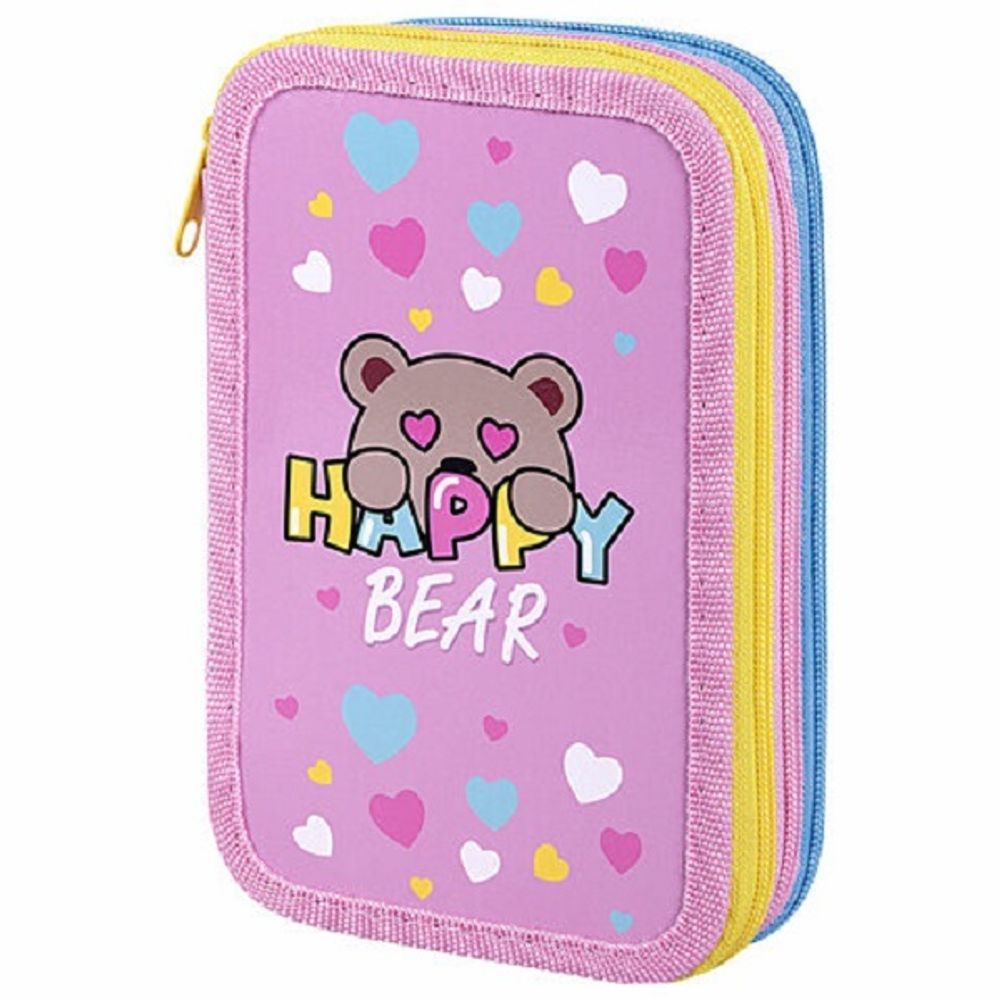 Пенал 3 отделения 190*110 Пифагор Bear Hugs, ламинат